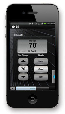 iPhone controlled thermostat