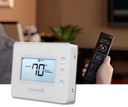 control4 remote controlled thermostat