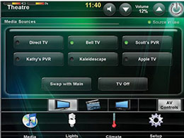 home theatre video source control