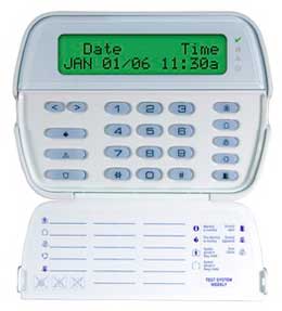 green screen security alarm keypad