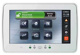 touch screen security alarm keypad
