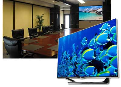 boardroom lcd presentation displays