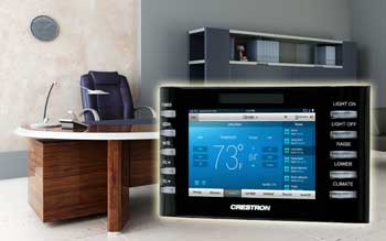 crestron automated thermostat