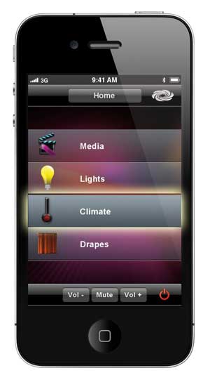 iphone crestron thermostat control